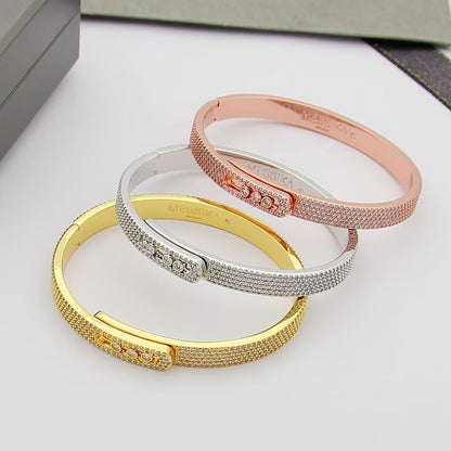 [Cadisa]Move Noa Full Pavé Diamond Bangle Bracelet