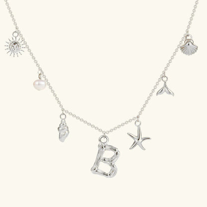 [Gaonasi]Avaria Ocean Initial Necklace