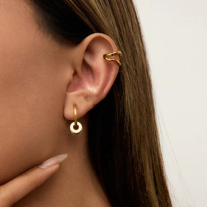 [Gaonasi]Rosiel Gold Ear Cuff Earrings