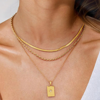 [Gaonasi]Raphaela Layered Gold Necklace