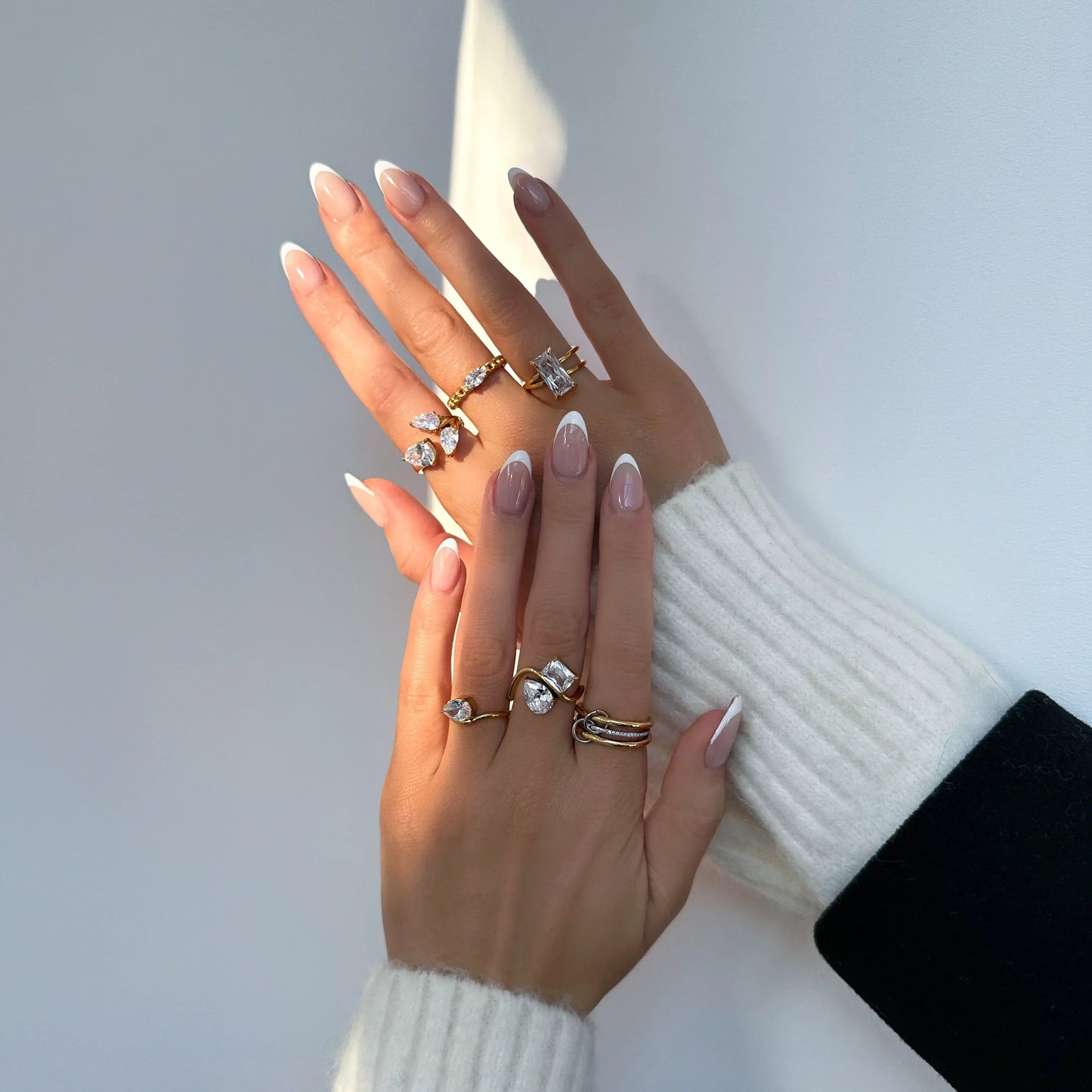 [Gaonasi]Chastity Diamond Ring Stack