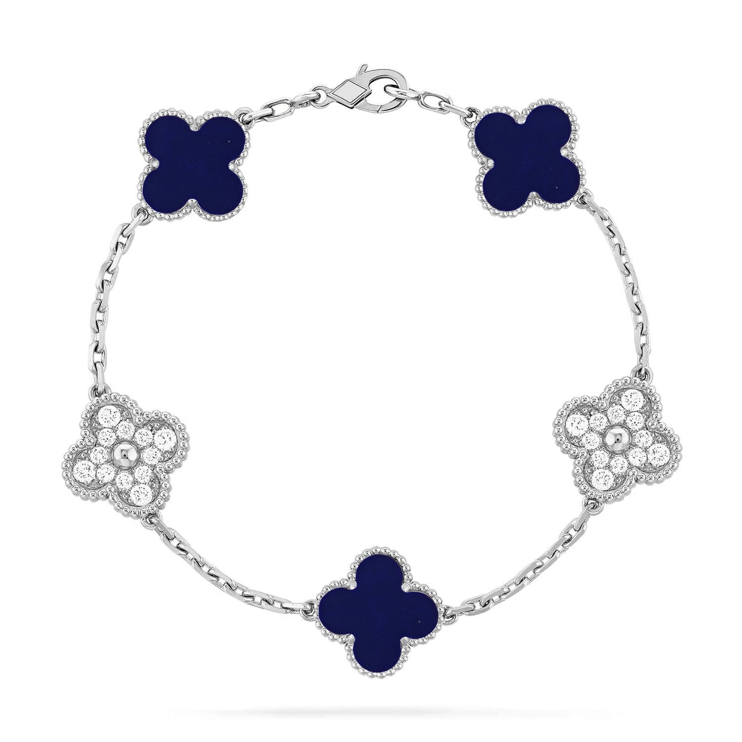 [Gaonasi]CLOVER 5 MOTIF LAPIS LAZULI BRACELET COLLECTION