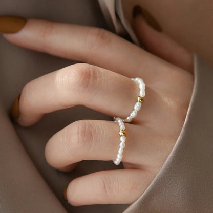 [Gaonasi]Aurora Pearl Band Ring