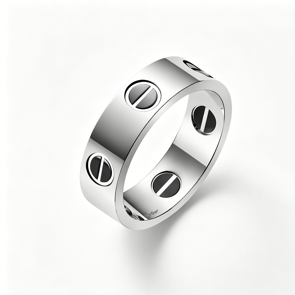 [Gaonasi Jewelry]LOVE RING 5.5MM NO DIAMONDS  CERAMIC