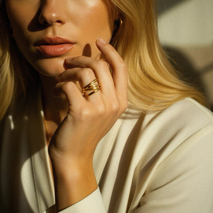 [Gaonasi]Shay Contemporary Gold Ring