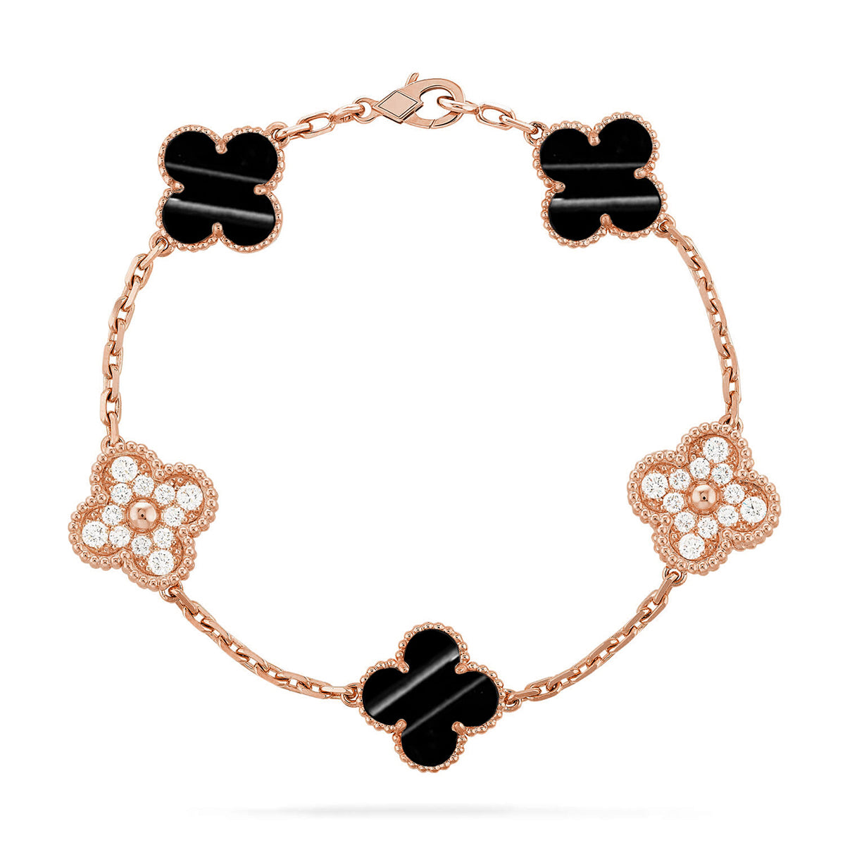 [Gaonasi] CLOVER 5 MOTIF PULSAR STONE BRACELET COLLECTION