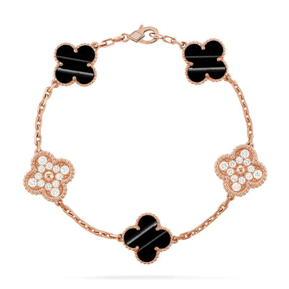 [Gaonasi] CLOVER 5 MOTIF PULSAR STONE BRACELET COLLECTION