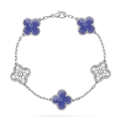 [Gaonasi]CLOVER 5 MOTIF BLUE VEINS BRACELET COLLECTION