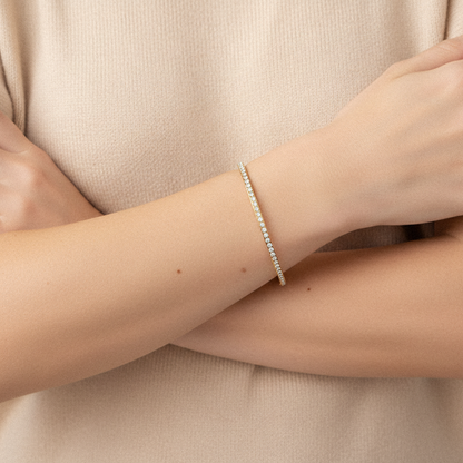 [Gaonasi]Kalista Diamond Gold Bangle