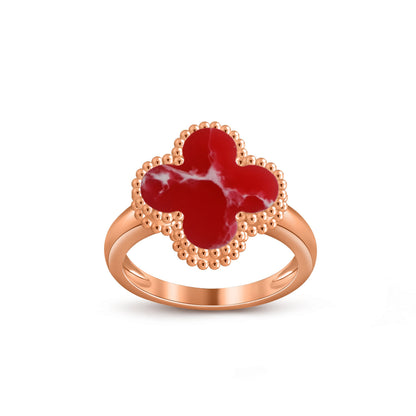 [Gaonasi]CLOVER RING ROSE GOLD COLLECTION