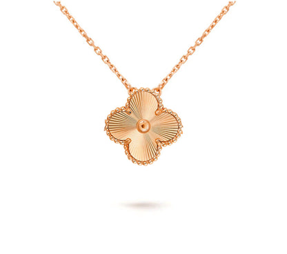 [Gaonasi]CLOVER 15MM SINGLE FLOWER NECKLACE COLLECTION