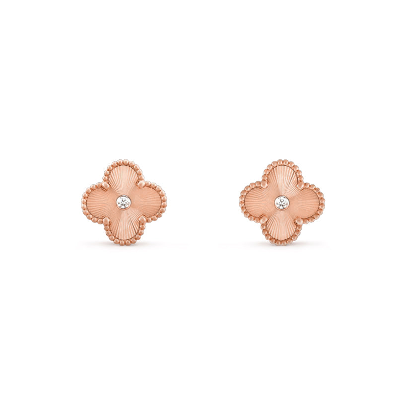 [Gaonasi]CLOVER  15MM DIAMOND EARRINGS COLLECTION