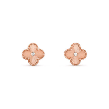 [Gaonasi]CLOVER  15MM DIAMOND EARRINGS COLLECTION
