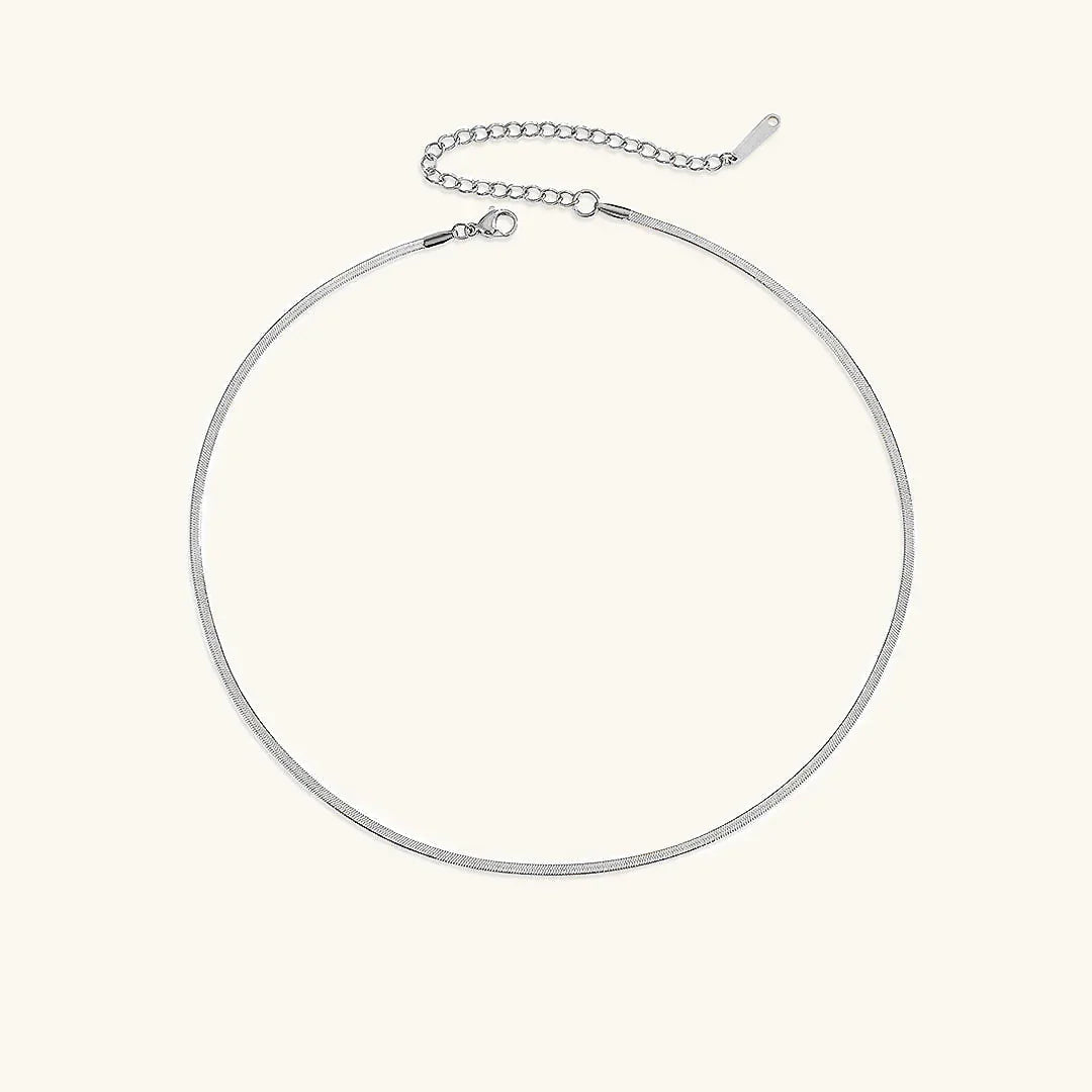 [Gaonasi]Elizabeth Gold Herringbone Necklace
