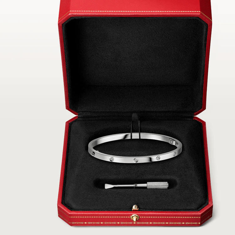 [Gaonasi Jewelry]LOVE BRACELET 3.65MM 10 DIAMONDS