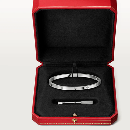 [Gaonasi Jewelry]LOVE BRACELET 3.65MM 10 DIAMONDS