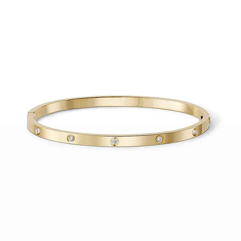 [Gaonasi Jewelry]LOVE BRACELET 3.65MM 10 DIAMONDS