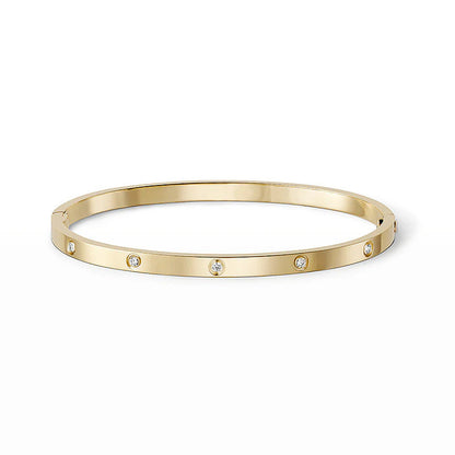 [Gaonasi Jewelry]LOVE BRACELET 3.65MM 10 DIAMONDS