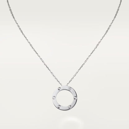 [Gaonasi Jewelry]LOVE NECKLACE 16MM 3 DIAMONDS