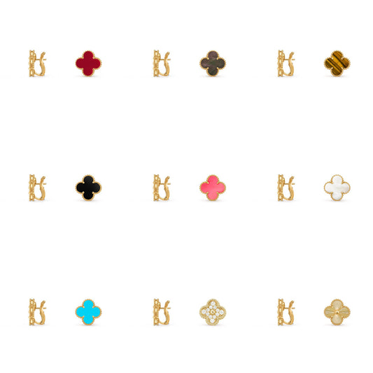 [Cadisa]CLOVER 15MM MOP EARRINGS COLLECTION