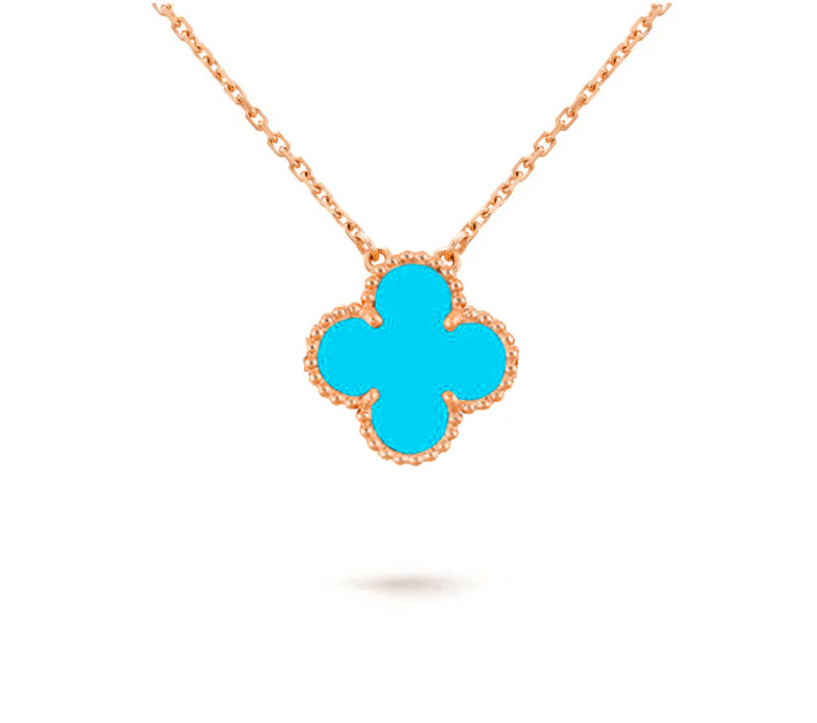 [Gaonasi]CLOVER 15MM SINGLE FLOWER NECKLACE COLLECTION