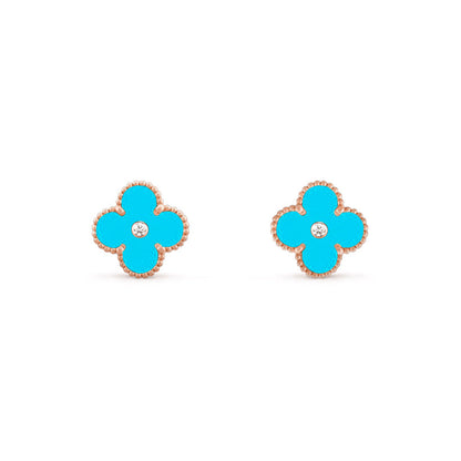 [Gaonasi]CLOVER  15MM DIAMOND EARRINGS COLLECTION