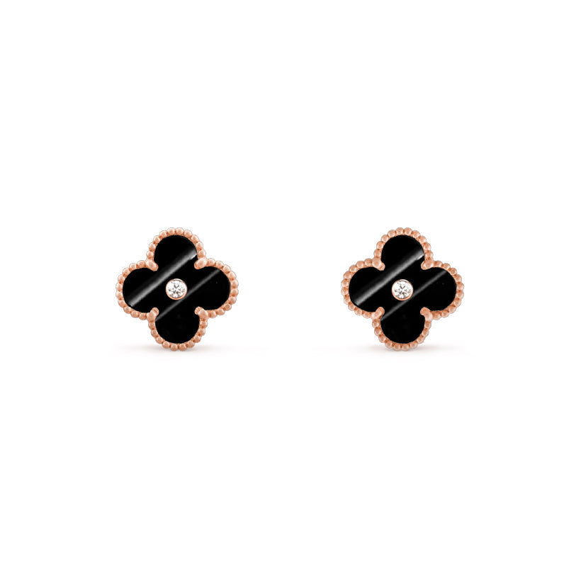 [Gaonasi]CLOVER  15MM DIAMOND EARRINGS COLLECTION