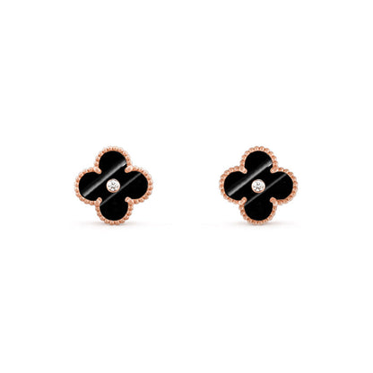 [Gaonasi]CLOVER  15MM DIAMOND EARRINGS COLLECTION