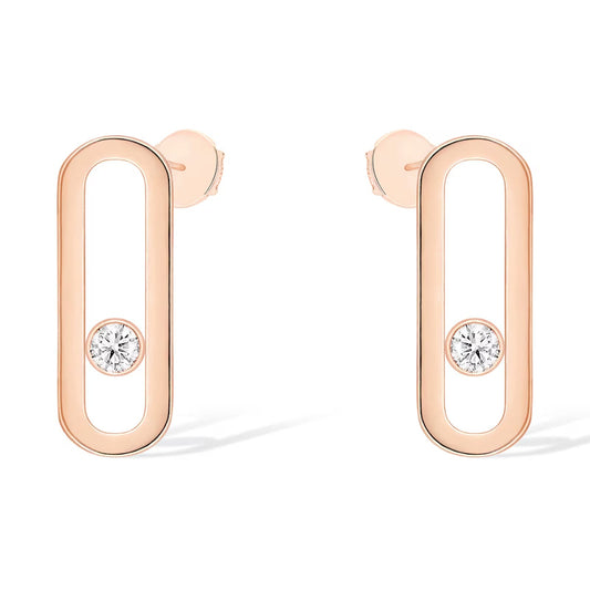 [Cadisa]MOVE UNO SMALL 1 DIAMOND EARRINGS