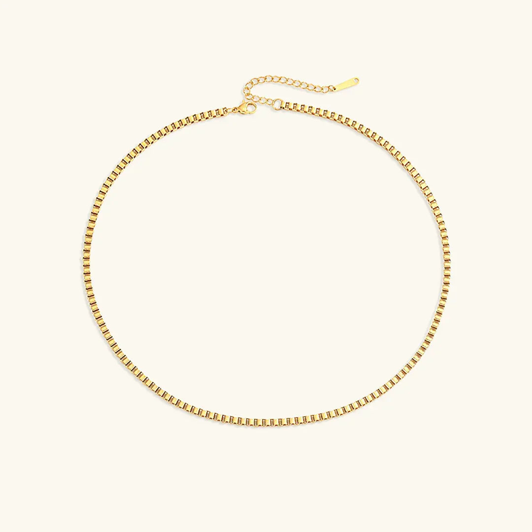 [Gaonasi]Danica Box Chain Gold Necklace