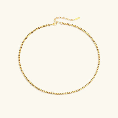 [Gaonasi]Danica Box Chain Gold Necklace