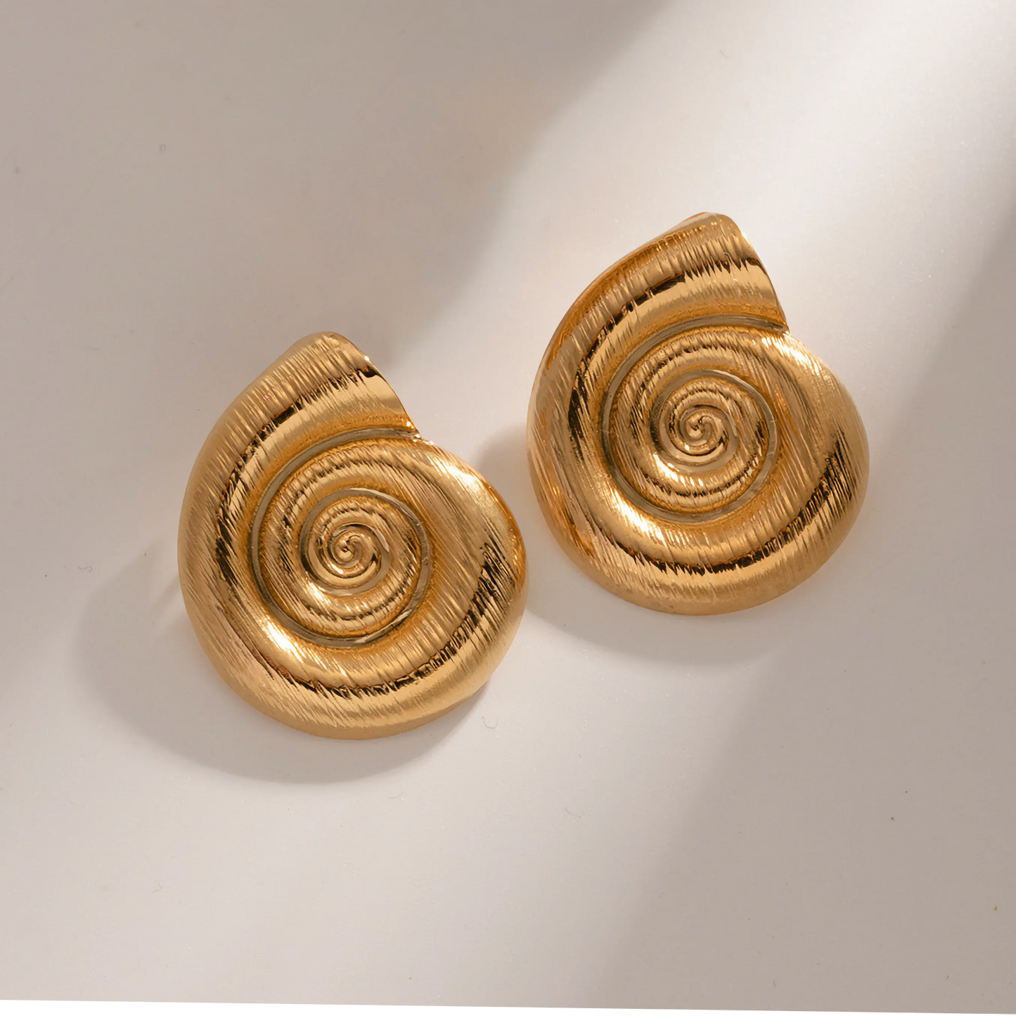 [Gaonasi]Nauticia Gold Shell Earrings