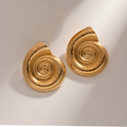 [Gaonasi]Nauticia Gold Shell Earrings