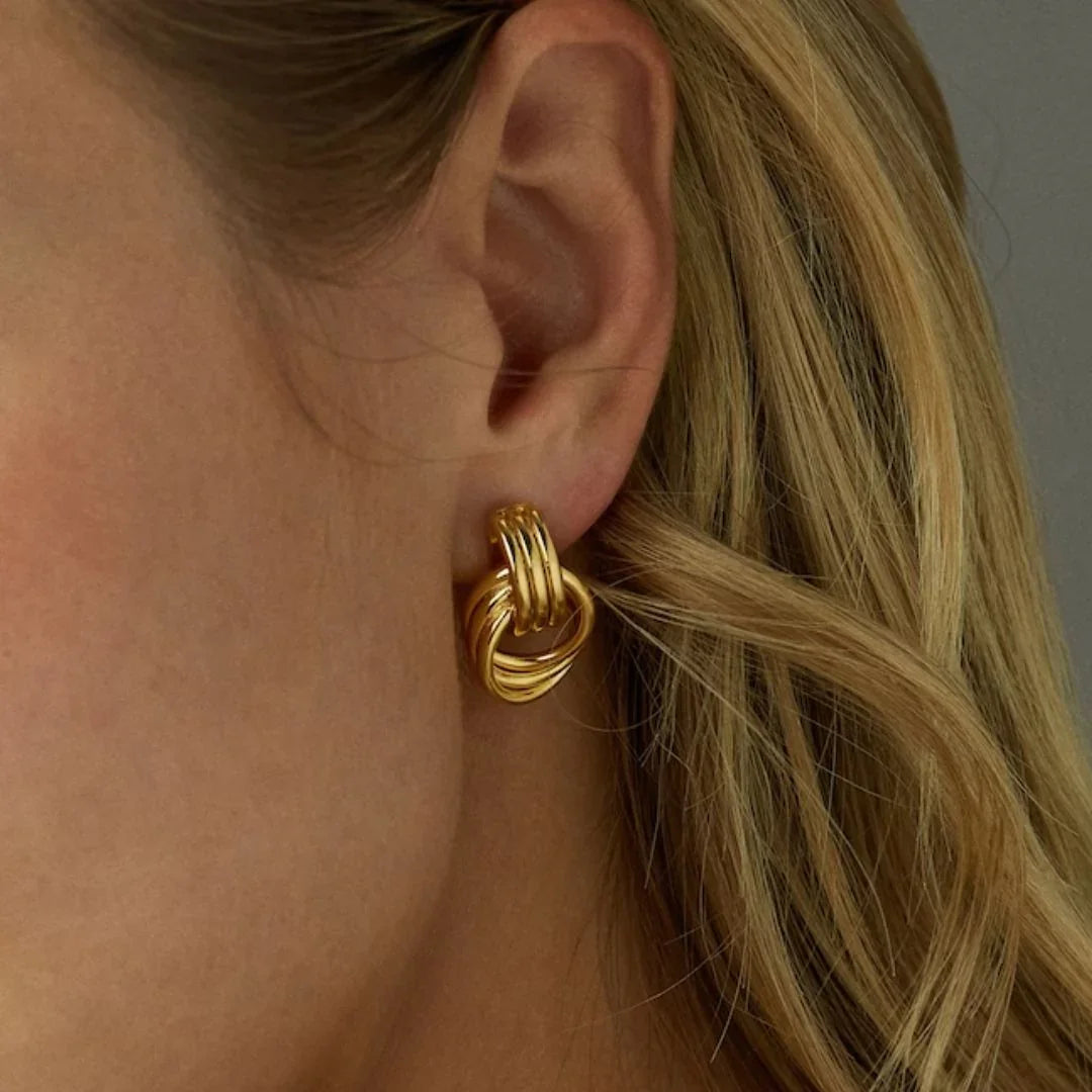 [Gaonasi]Luna Layered Hoop Earrings