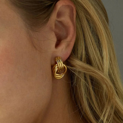 [Gaonasi]Luna Layered Hoop Earrings