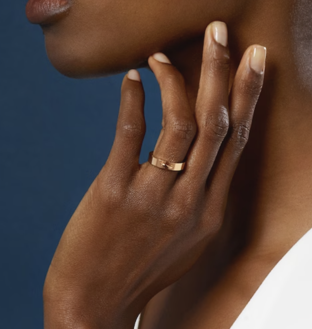 [Gaonasi]ALLIANCE LIENS VIDENCE 4MM RING