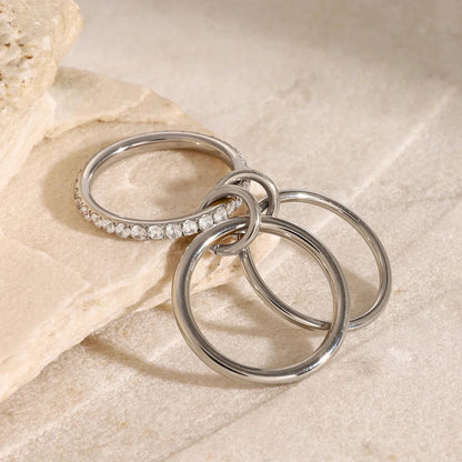 [Gaonasi]Evadne Diamond Ring Stack