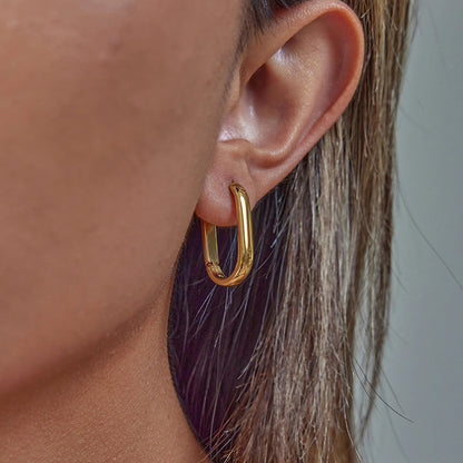 [Gaonasi]Clarabelle Staple Gold Hoops Bundle