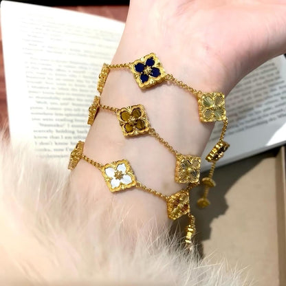 [Cadisa JEWELRY] OPERA 5 MOTIFS TULLE ENAMEL BRACELET
