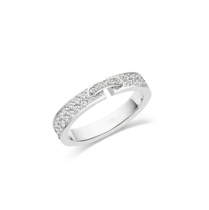 [Gaonasi]ALLIANCE LIENS VIDENCE PAVED DIAMOND 4MM RING
