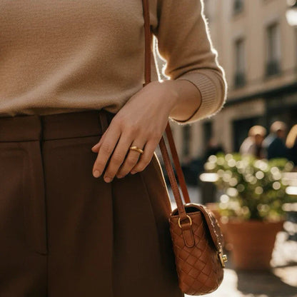[Gaonasi]Lunaria Gold Wave Ring