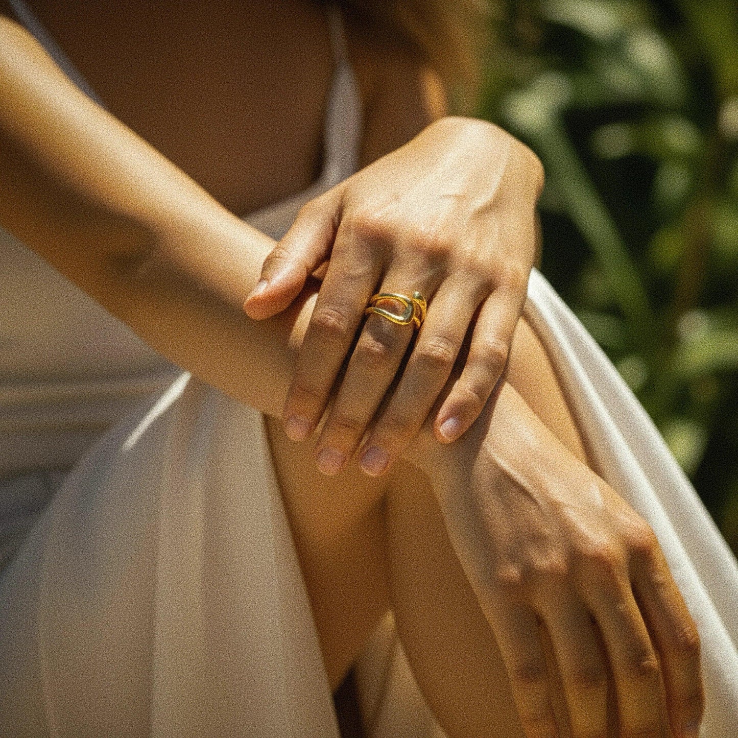 [Gaonasi]Bernice Open Ended Gold Ring