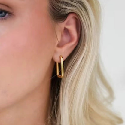 [Gaonasi]Ambrielle Gold U Hoops