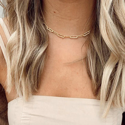 [Gaonasi]Amber Gold Chain Necklace