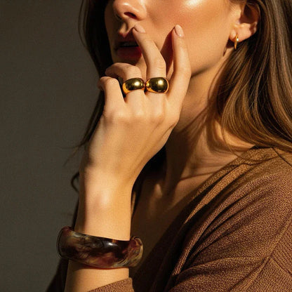 [Gaonasi]Julianna Sculpted Autumn Bangles