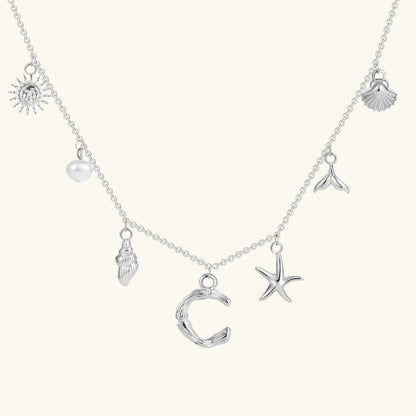 [Gaonasi]Avaria Ocean Initial Necklace