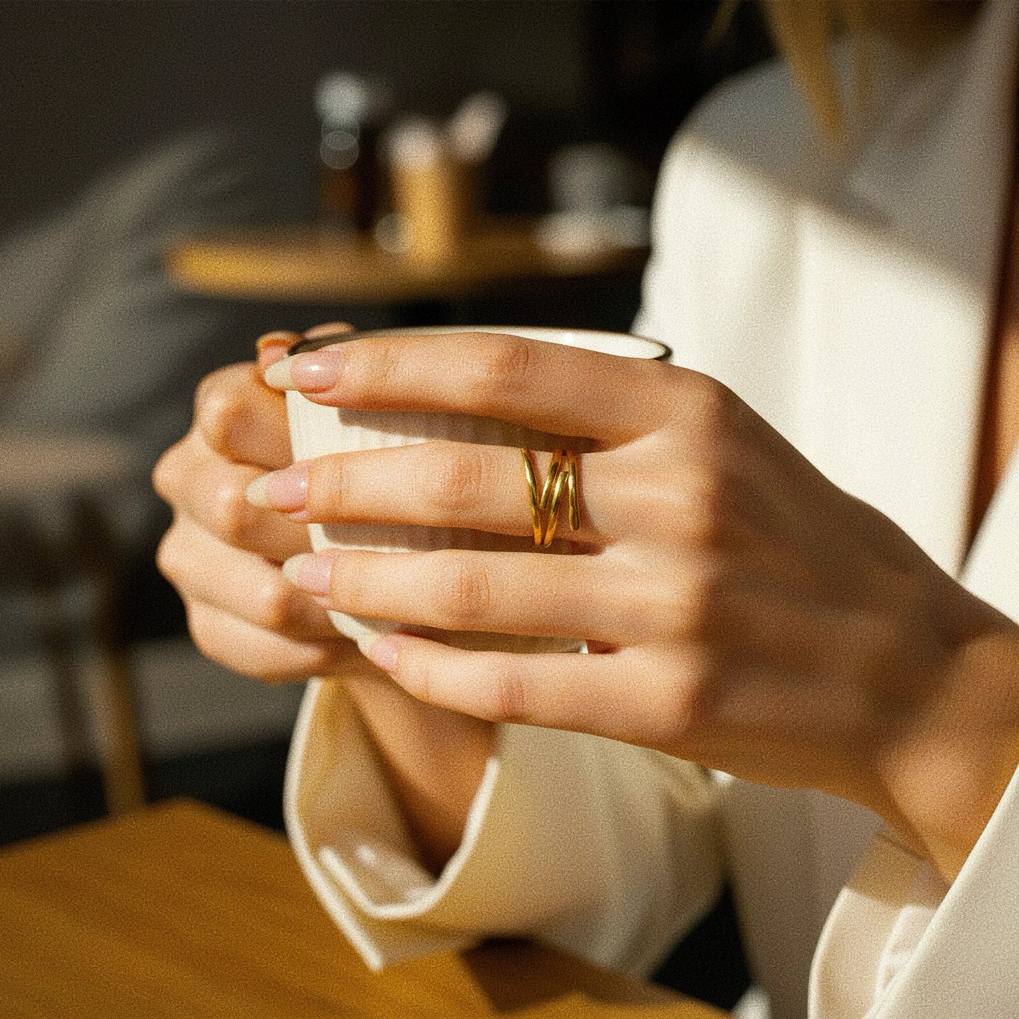 [Gaonasi]Shay Contemporary Gold Ring