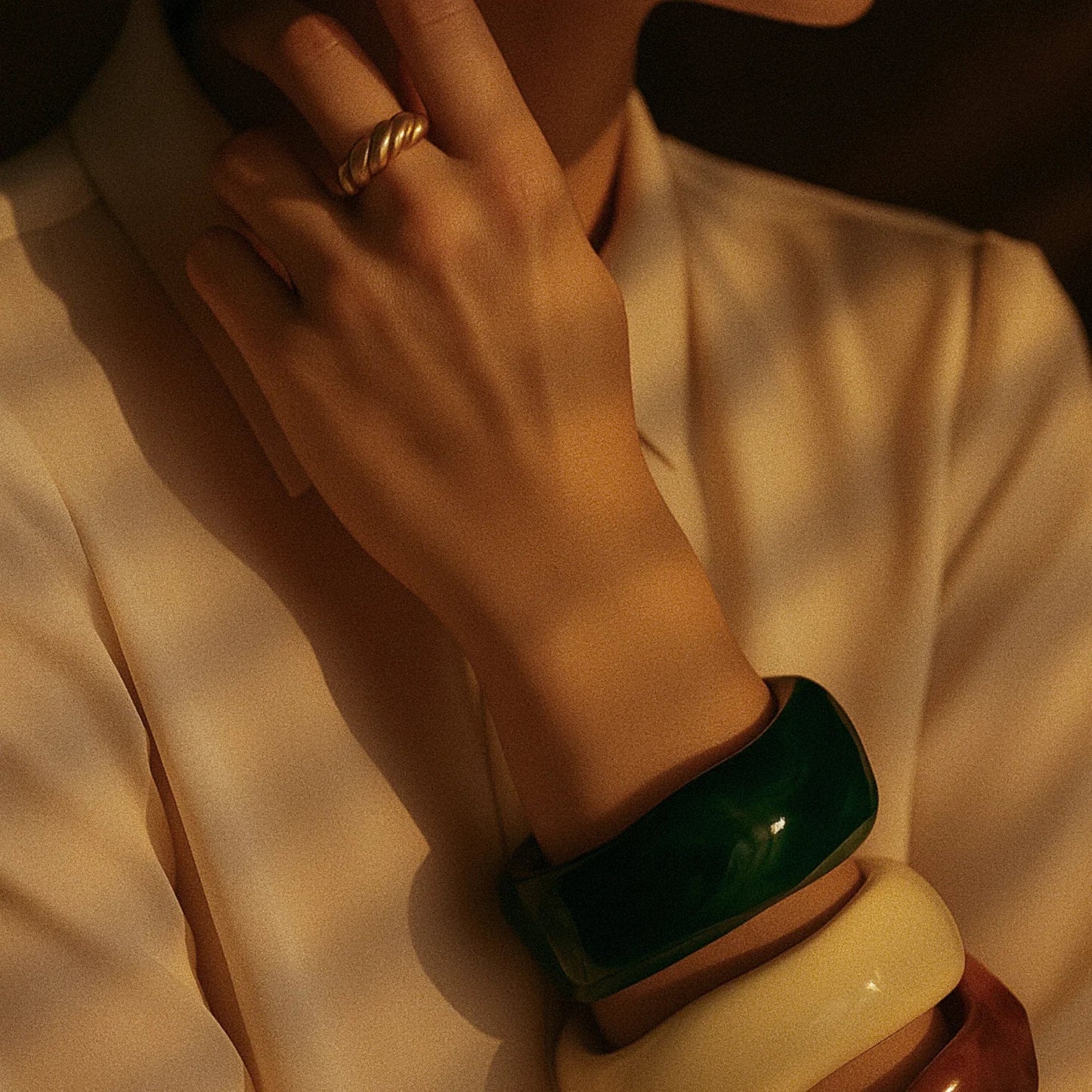 [Gaonasi]Julianna Sculpted Autumn Bangles