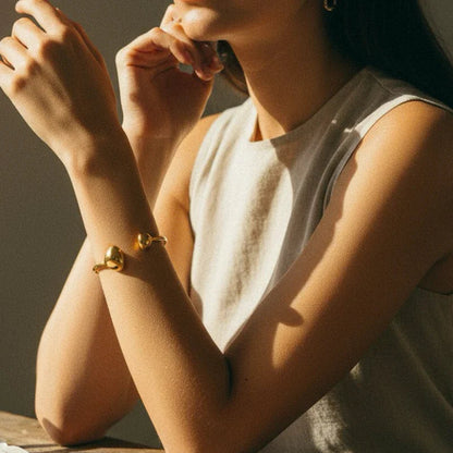 [Gaonasi]Mallory Minimalist Gold Cuff