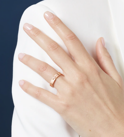 [Gaonasi]ALLIANCE LIENS VIDENCE DIAMOND 4MM RING